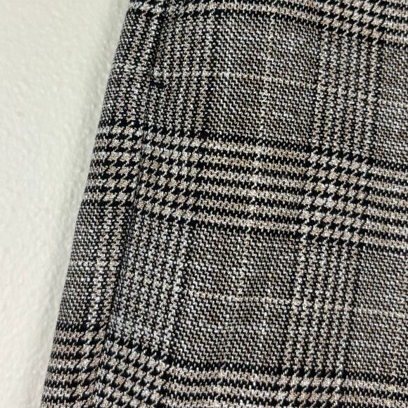 H&M Women's Plaid Work Pants Trousers Size 6 - Picture 3 of 9